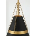 thumbnail image 6 of Minka Lavery 3933-876 Springfield 12" Wide Pendant - Dark Matte Black / Legacy Brass, 6 of 7