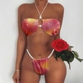 thumbnail image 2 of Gibobby Sujetador De Encaje Para Mujer Conjunto de ropa interior de encaje para mujer, conjunto de ropa interior y ropa interior de encaje con correa, lencería sexy(Amarillo, Talla única), 2 of 4