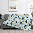 thumbnail image 6 of Throw Blanket for Couch Sofa and Bed, FUNNY CAT IS DRINKING WATER Soft Plush Throw Blanket, Fuzzy Cuteness Comfy Warm Washable Flannel Blanket Throws for All Season, 6 of 8