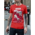 thumbnail image 2 of Inuyasha Dog Demon 5 Poses Red Men's T-Shirts Red Inuyasha X-Large, 2 of 4