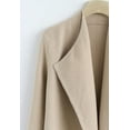 thumbnail image 4 of CHICWISH Women's Classy Light Tan Open Front Knit Coat Cardigan Coatigan Light Jacket, Size XXL, 4 of 12