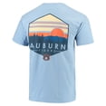 thumbnail image 3 of Men's Blue Auburn Tigers Landscape Shield Comfort Colors Pocket T-Shirt, 3 of 3
