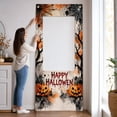 thumbnail image 3 of Halloween Photo Booth Frame Backdrop, Large Fabric Self‑Picture Prop with Metal Grommets for Holiday Party Photo‑Taking Decoration, 3 of 3