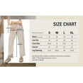 thumbnail image 7 of CALI1850 Women's Relaxed Fit Comfortable Mid Rise Washed Linen Straight Leg Cargo Pants With Elastic Band, 7 of 7