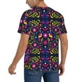 thumbnail image 2 of Lsque Colorful Mexican Pattern Mens Polo Golf Shirts Funny Graphics Shorts Sleeve Button Shirts Baseball T-shirt-3X-Large, 2 of 7