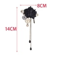 thumbnail image 2 of Milageto Punk Mechanical Hairpin Steampunk Gear Brooch with Tassels Suit Pin for Coat Black, 2 of 8