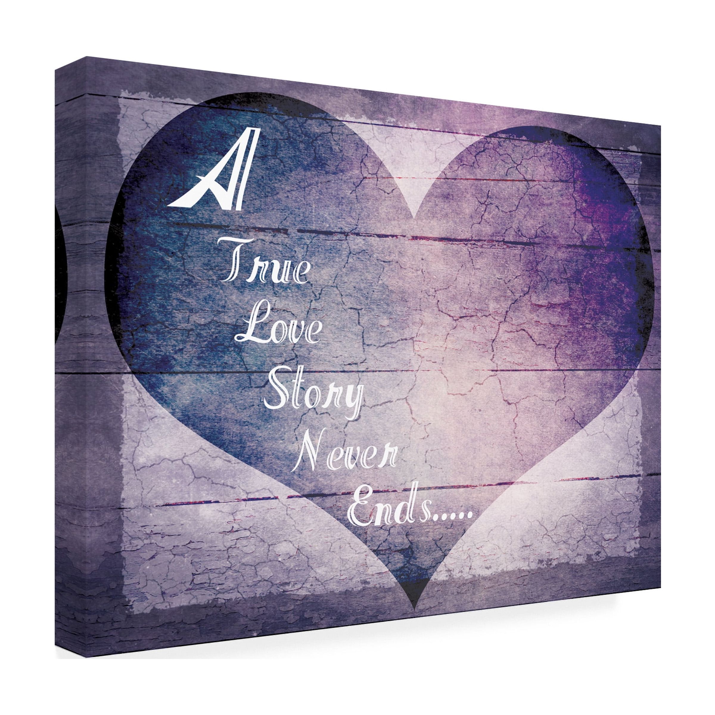 LightBoxJournal 'A True Love Story Never Ends' Canvas Art