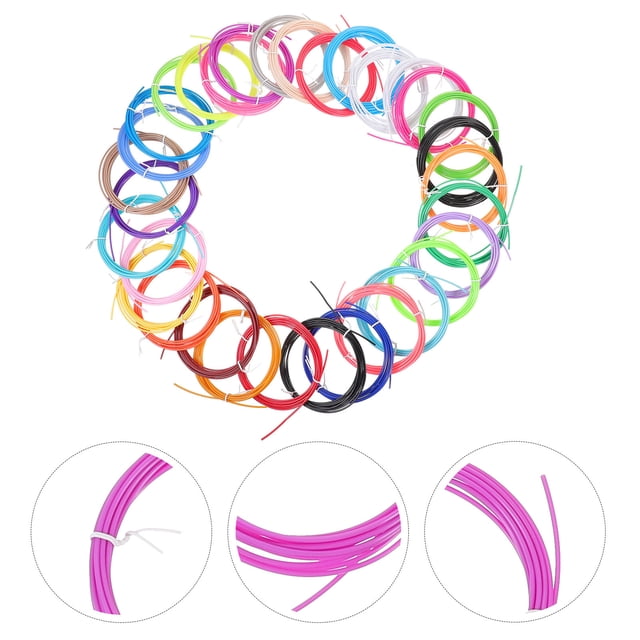 FOMIYES 30Ud Filamento ABS 1.75mm Para Impresora 3D Multicolor Bajo Temperatura