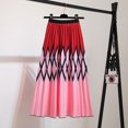 thumbnail image 2 of Eashery Short Skirt Women's Stylish Fold Over Flare Long Maxi Skir Red One Size, 2 of 5