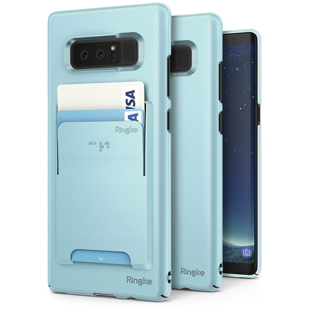 Samsung Galaxy Note 8 Phone Case Value Accessory Kit Ringke Slim Superior Slender Free Wallet Slot Attachment Precise Contour Lightweight Classy Fashionable Cover Set For Note8 17 Sky Blue