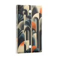 thumbnail image 2 of Yayeee Blank Wall Plate Cover 1-Gang 4.5"x2.7" Home Unused Decorative Outlet, Art Leaves Pattern, 2 of 7