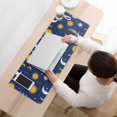 thumbnail image 3 of Long Mouse Pads for Desk,Blue Sun Moon Star Pattern Desk Mats on Top Of Desks, Desk Mouse Pad Extra Large with 3mm Non-Slip Base and Stitched Edge for Gaming,Office,Work,Home 31.5"x11.8", 3 of 6