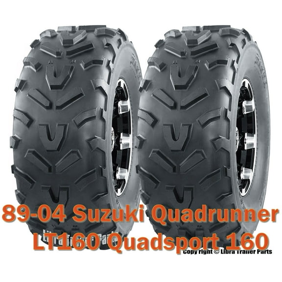 Set 2 WANDA ATV Tires 20X7-8 /6PR for 89-04 Suzuki Quadrunner LT160 Quadsport 160