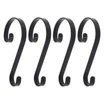 Haute Decor Stocking Scrolls® Holiday Stocking Hanger, Black (4 Pack)