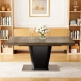 thumbnail image 2 of FOROUTIA Modern Extendable Dining Table for 6-10,Wooden Farmhouse Table for Kitchen & Dinner, 2 of 7