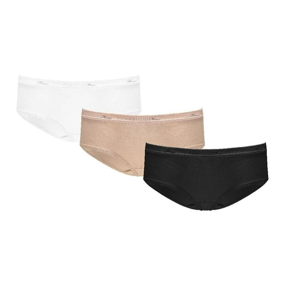Pantaleta Hanes Panties para Niña, Multicolor Corte Hipster 3 Piezas Talla CH