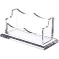 thumbnail image 1 of MasteelfCA Single Layer Desktop Business Cards Storage Box Clear Name Cards Holder, 1 of 7