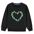 thumbnail image 2 of Bnwani Toddler Sweatshirt Girls Cotton Long Sleeve Sweatshirt St. Patrick'S Day Printed Pullover, 2 of 5