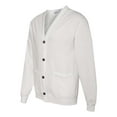 thumbnail image 2 of JERZEES NuBlend® Cardigan Sweatshirt in White S/M | 773MPR, 2 of 3
