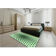 thumbnail image 5 of Ahgly Company Machine Washable Indoor Rectangle Transitional Mint Green Area Rugs, 7' x 9', 5 of 7