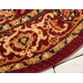 thumbnail image 6 of Unique Loom Dorchester Collection Area Rug - Alcott (4' 5" Round Burgundy/Beige), 6 of 7