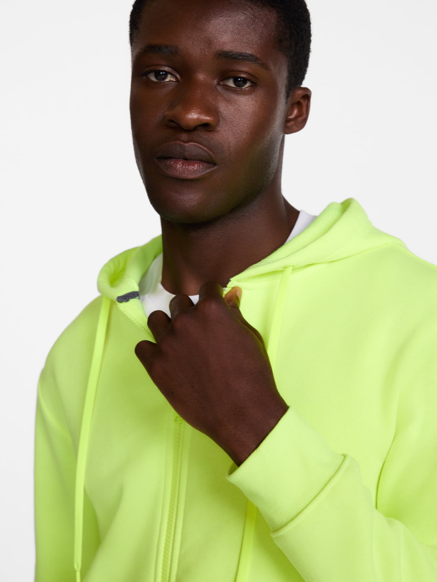 Athletic Works Men's and Big Men's Zip Up Fleece Hoodie Sweatshirt, Sizes XS-4XLT