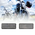 thumbnail image 2 of Unique Bargains 2pcs Red  Light Square Shape Motorcycle Reflector Rear Tail Brake Stop Lamp, 2 of 4