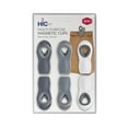thumbnail image 4 of HIC Kitchen Multi-Purpose Magnetic Clips, Soft-Grip Handles, Set Of 6 (2 Each White, Grey, and Charcoal), For Sealing Food Bags, Hanging Notes, And Organizing Home Or Office, 4 of 6