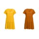 thumbnail image 2 of Qarigey Vestido de mujer, vestidos de verano de manga corta, poliéster, ocio, hasta la rodilla, ropa para mujer, Ruffes, ropa de trabajo de oficina Vestidos Amarillo Qarigey AP012052-01, 2 of 6
