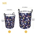 thumbnail image 5 of Balery Colorful Jellyfish Round Laundry Basket with Handles Waterproof Freestanding Laundry Hamper for Clothes Toys in the Dorm and Family-Small, 5 of 8