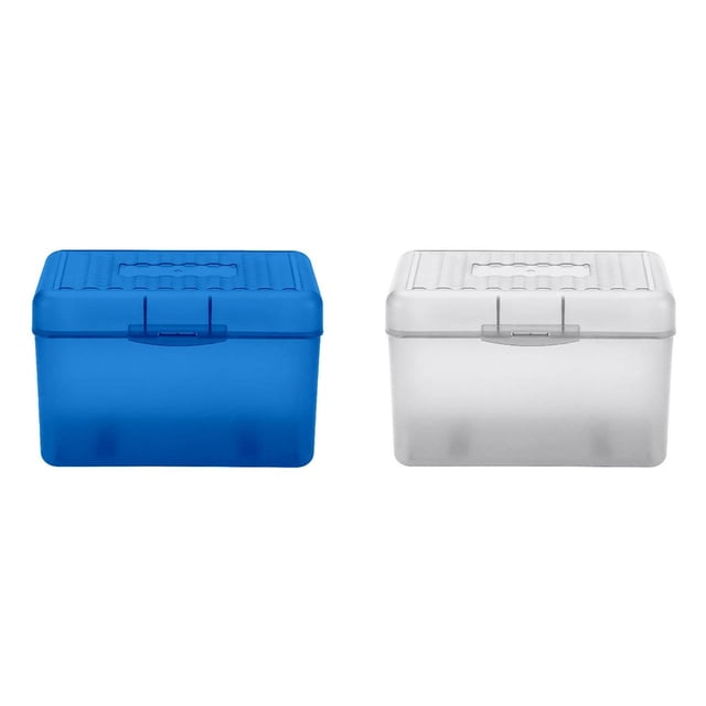 CHOK Index Card Holder Index Card Box Notecard Box Flash Card Holder Index Organizer 2PC