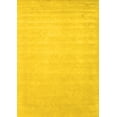 thumbnail image 1 of Ahgly Company Machine Washable Indoor Rectangle Solid Yellow Modern Area Rugs, 7' x 9', 1 of 4