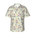 thumbnail image 2 of Yiaed Cute Cow Print Hawaiian Shirt for Men Short Sleeve Button Down Shirts Beach Shirts for Men-Large, 2 of 5