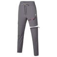 thumbnail image 4 of Women's Lightweight Zip Off Hiking Pants, Quick Dry UPF 50 with Zip Pockets for Travel Dark Grey Size 2XL, 4 of 8