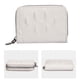thumbnail image 1 of Cartera de cartera de organza con pestaña de anillo • Diseño de bordado minimalista • Bolsa de organización de identificación fina para hombres y mujeres, 1 of 3