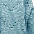 thumbnail image 6 of Fesfesfes Women Sweaters Knitwear Pure Color Mohair Pullover Hollow Sweater, 6 of 7