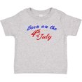 thumbnail image 3 of Inktastic Born on the 4th of July Boys or Girls Toddler T-Shirt, 3 of 5