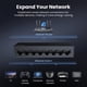 thumbnail image 2 of Conmutador Gigabit Ethernet UGREEN de 8 puertos compacto sin ventilador, 2 of 8