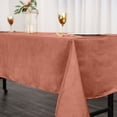 thumbnail image 2 of Efavormart Rectangle Satin Tablecloth, 60"x102" Smooth Oblong Washable Table Cloth, Decorative Silky Fabric Table Cover for Wedding, Party, Banquet- Terracotta, 2 of 10