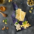 thumbnail image 5 of Mystic Cutting Board, Fantasy Dark Night in Earth Cosmos Galaxy Planet Celestial Large Moons Comets, Decorative Tempered Glass Cutting and Serving Board, Wine Bottle Shape, Purple Black, by Ambesonne, 5 of 5