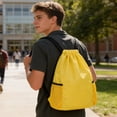 thumbnail image 1 of Weloille Sac à Dos Léger à Cordon 1 Pce, Résistant aux Déchirures Grande Capacité avec Sangle Ajustable, Sac de Rangement Portable à Multiples Poches, pour Gym Sports Plein Air Randonnée Garçon Fille Usage Quotidien, 1 of 6
