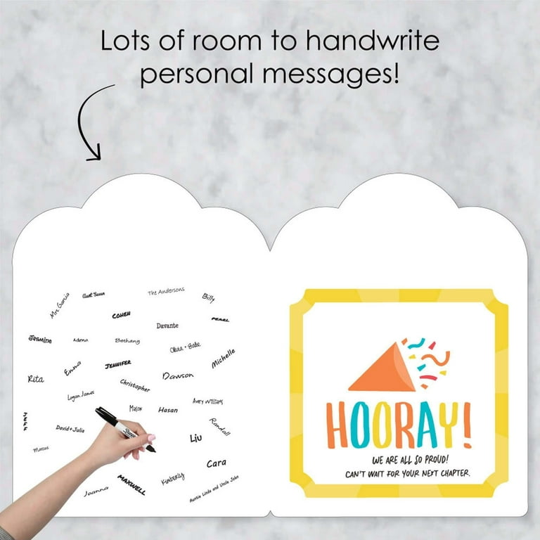 ドローイングハッピー SR カード CONGRATULATIONS! Big Dot of Happiness Jumbo 'Congrats' Greeting Card - Giant Sized