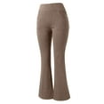 thumbnail image 6 of JustVH Women Bell Bottom Trousers Yoga Skinny Stretchy Running Pants, 6 of 6