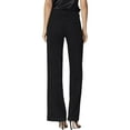 thumbnail image 2 of Paige Womens Pleated High Rise Wide Leg Jeans Black 26, 2 of 2