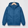 thumbnail image 3 of Ultrave Boys Hooded Jacket Windproof Full Zip Long Sleeve Coat with Pockets for Fall Winter Outdoor Wear, 3 of 7