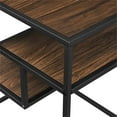 thumbnail image 5 of Pemberly Row Table d'Appoint Contemporaine en Métal et Bois 16 Pouces - Noyer Foncé, 5 of 5