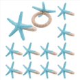 thumbnail image 1 of Starfish Napkin Rings Set of 12 Ocean Coastals Nautical Wedding, 1 of 5