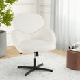 thumbnail image 3 of Topbuy Cross Legged Chair Criss Cross Chair w/High-density Sponge Cushion Adjustable Height & Rocking Function Wide Metal, 3 of 10