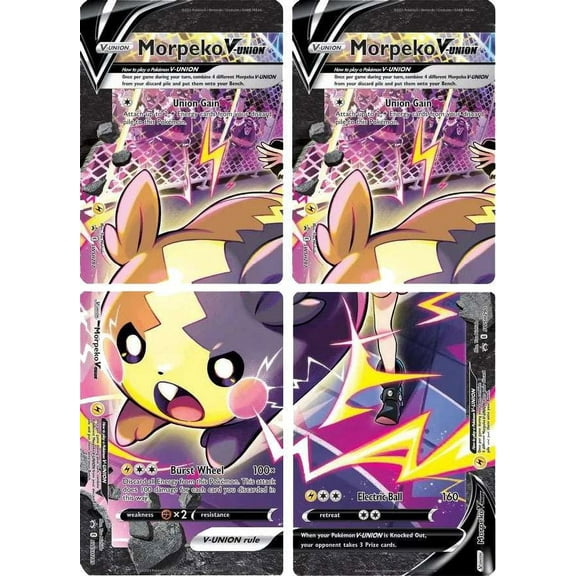 Pokemon Scarlet & Violet Morpeko V-Union Set of 4 Single Cards