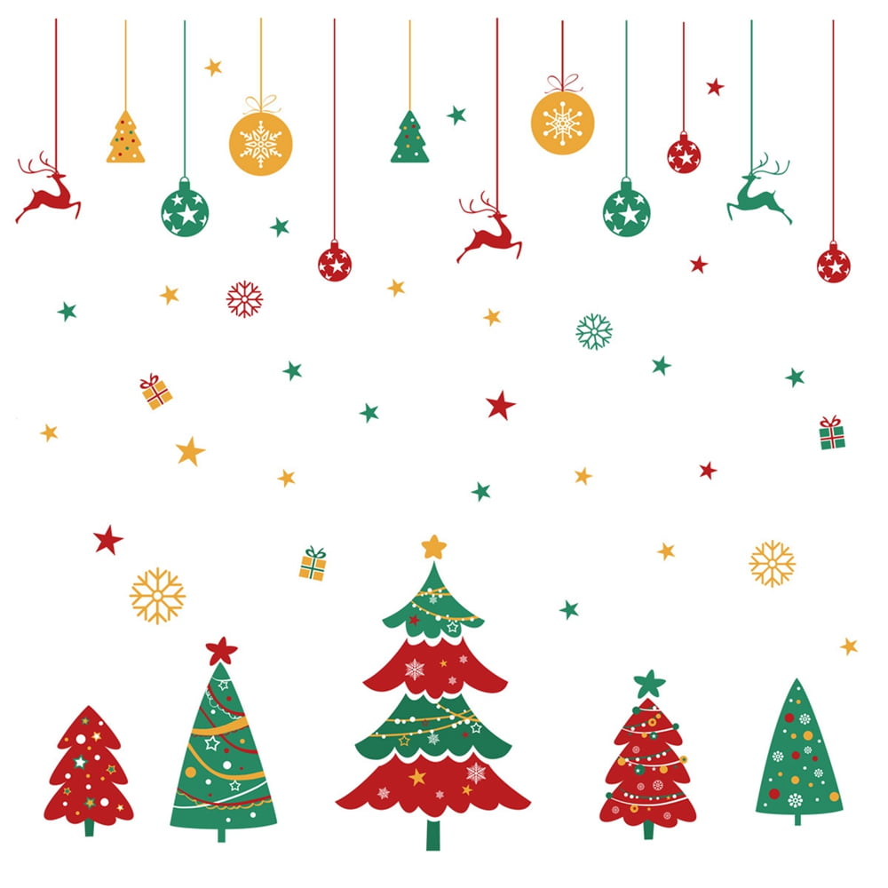 Merry Christmas Wall Decals Christmas Wall Decal Christmas Tree Walls